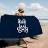 Asciugamano da Spiaggia in Microfibra P-Psycho Bunny di Lusso, Assorbente, Asciugatura Rapida, Morbido, per Yoga, Nuoto, Resort, Alpinismo