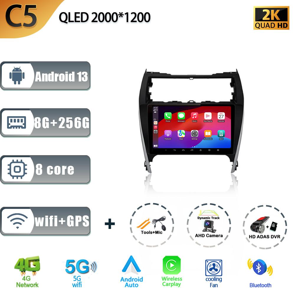 Android 13 For Toyota Camry 7 50 55 2012-2017 Car Multimedia Radio Auto Touch 4G Gps Navigation Screen Player DSP Carplay Stereo