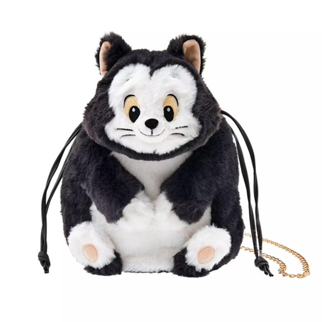 Disney Figaro 2 Way Drawstring Shoulder Bag ( Fur Goods ) Japan NEW Disney Store