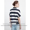 Navigare Women's Striped Knit Polo Shirt
