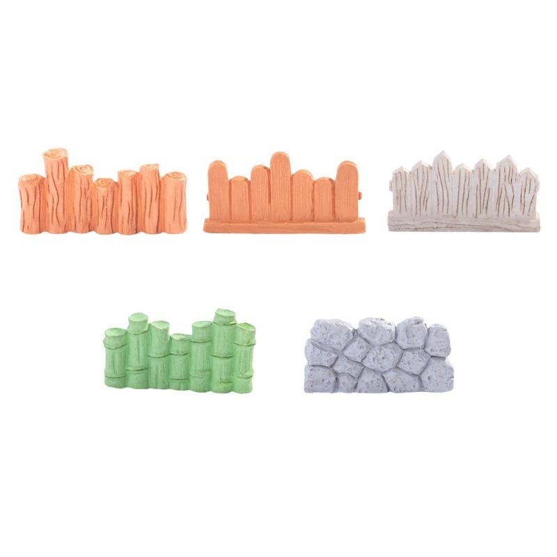 Micro-landscape Wooden Boards Bamboo Fences Grilles Decorative AccessoriesEcological Bottles and Small Ornaments