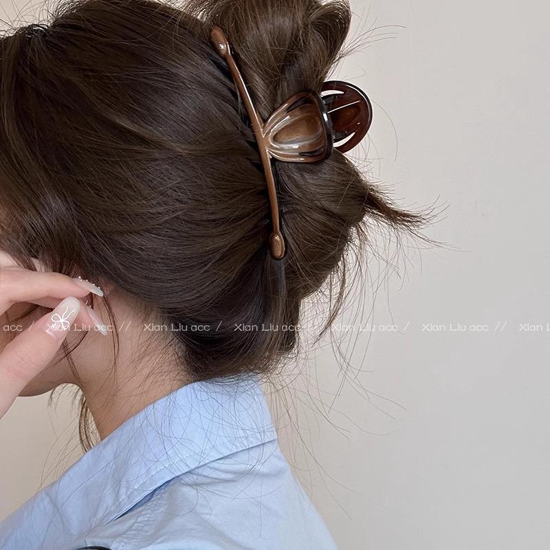 

Заколка для волос, Заколка-акула Заколка для волос на затылкеТолстая Большая Заколка для волос кофейный