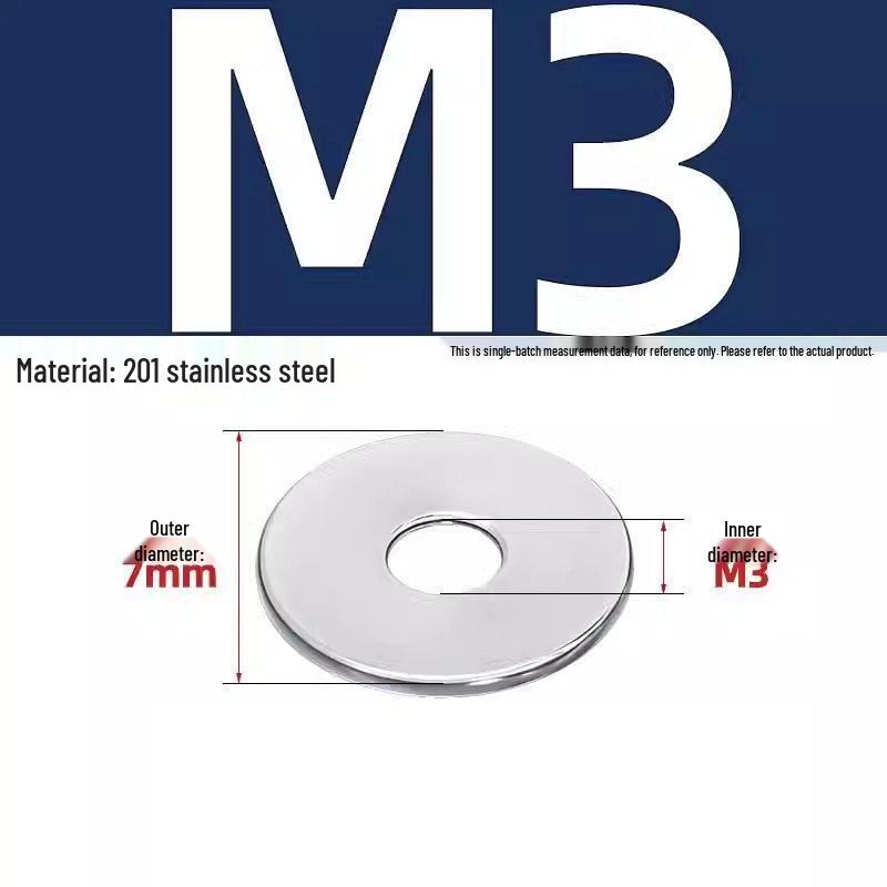

Stainless Steel Flat Washer Spacer (M2-M8 Sizes Available)