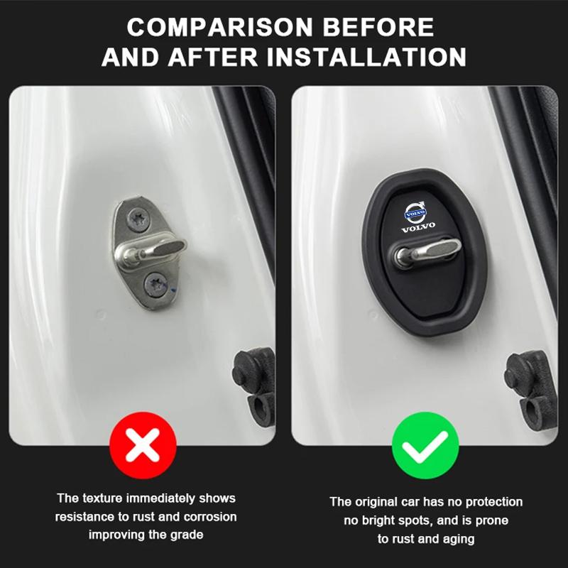 2/4 pz Stile Auto Tappo di Protezione Serratura Porta Accessorio di Modifica Per Volvo XC90 V90 V60 XC60 V40 S80 S60 S90 C40 XC40 V70 XC70