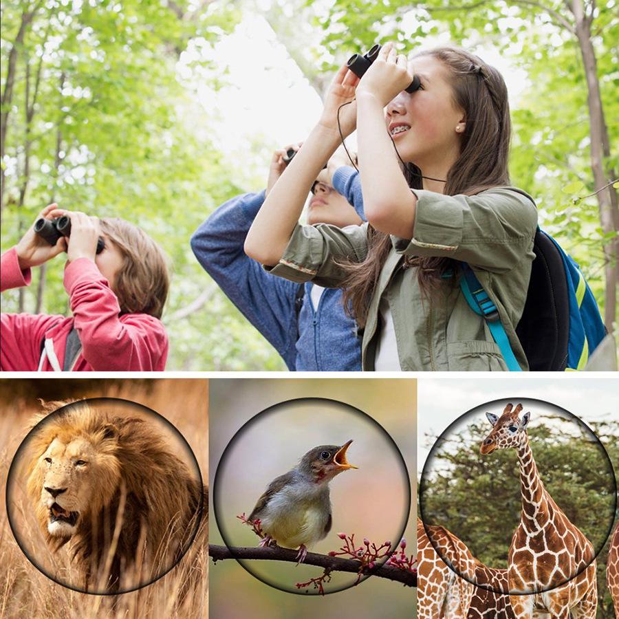 8X21 Portable HD Low-Light Night Vision Binoculars for Women - Perfect for Outdoor Use and Watching Performances
