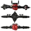 Metal Alloy Front Middle Rear Straight Axle with Servo Base for 1/10 RC Rock Crawler Car Axial SCX10 RC 4WD D90 Upgrade Parts