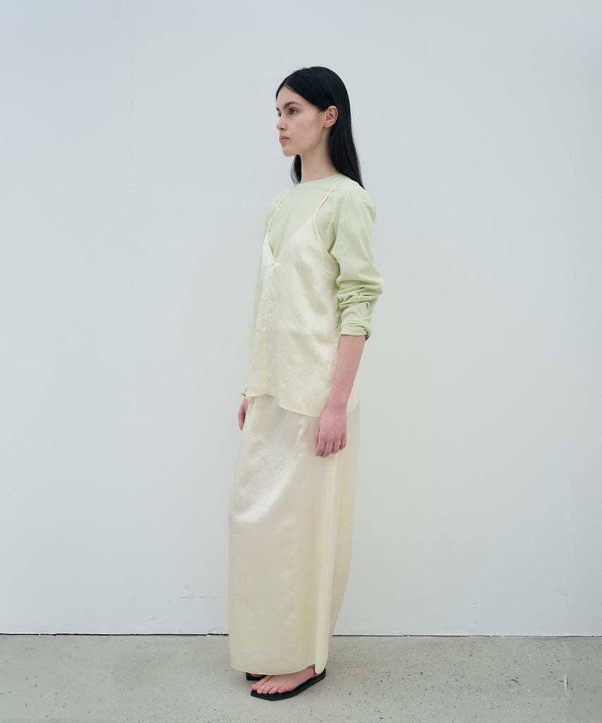 Jeonggamseutyudio Satin Banding Skirt_2 Color
