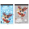 2025 Santa Claus Reindeer Window Glass Stickers Snowman Snowflake Electrostatic Wall Sticker Merry Christmas Decoration for Home