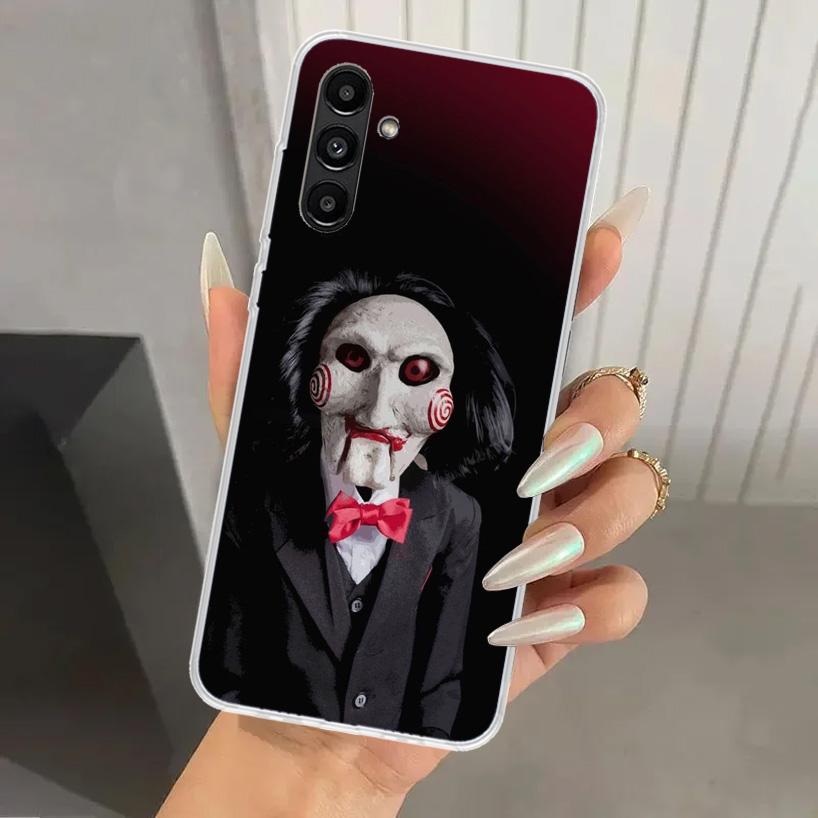 The Jigsaw Killer Horror Phone Case for Samsung Galaxy A17 A16 A37 A26 A36 A57 A56 A15 A25 A35 A55 A14 A24 A34 A54 A13 A23 A33 A