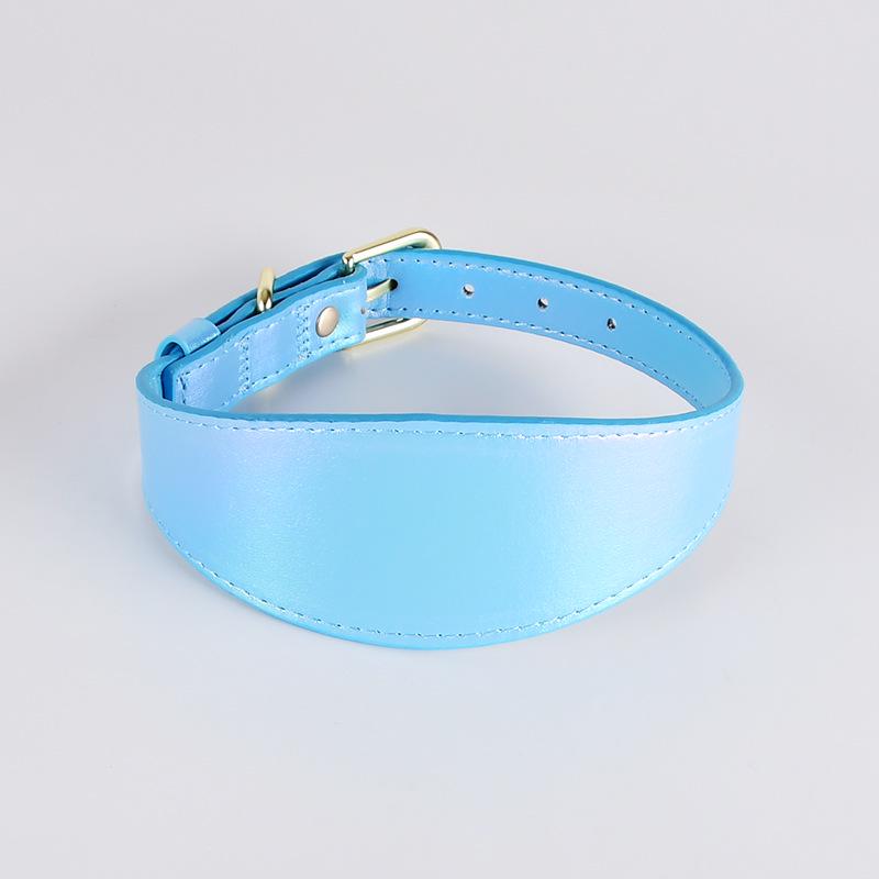 

Colorful Reflective Leather Dog Collar and Leash for Small to Medium Dogs Medium