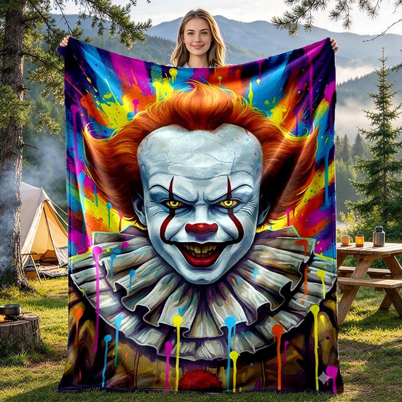 Pennywise Print Blanket - Soft & Comfortable, for Bedroom, Travel, Sofa, Home Decoration - Birthday Christmas Gift for Friend