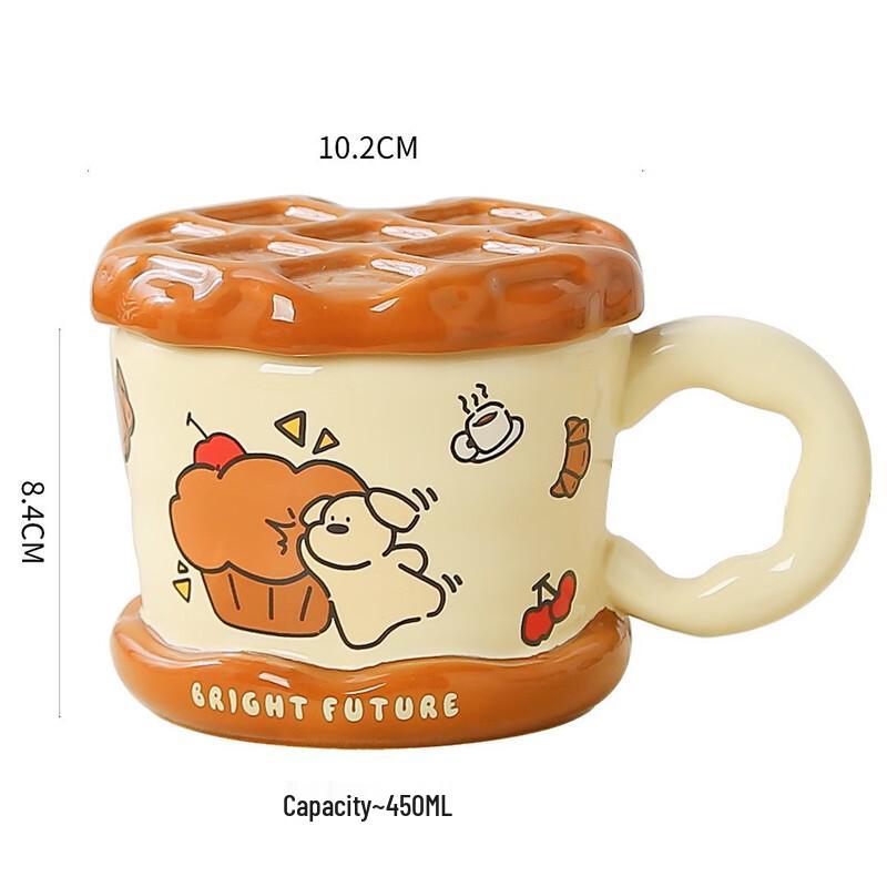 Qishang Animal Cartoon Ceramic Mug