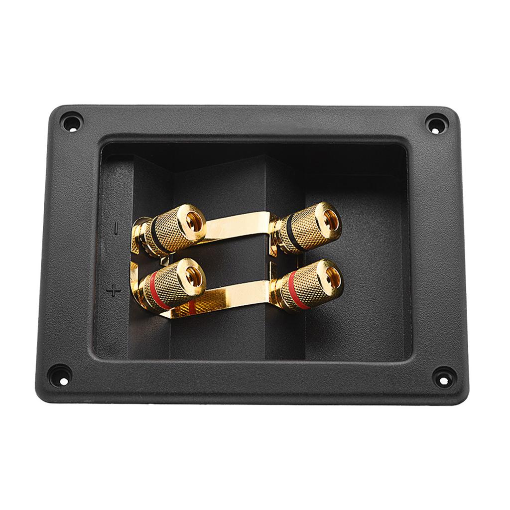 4 Copper Binding Post Terminal Cable Connector Speaker Terminal Box Acoustic Components