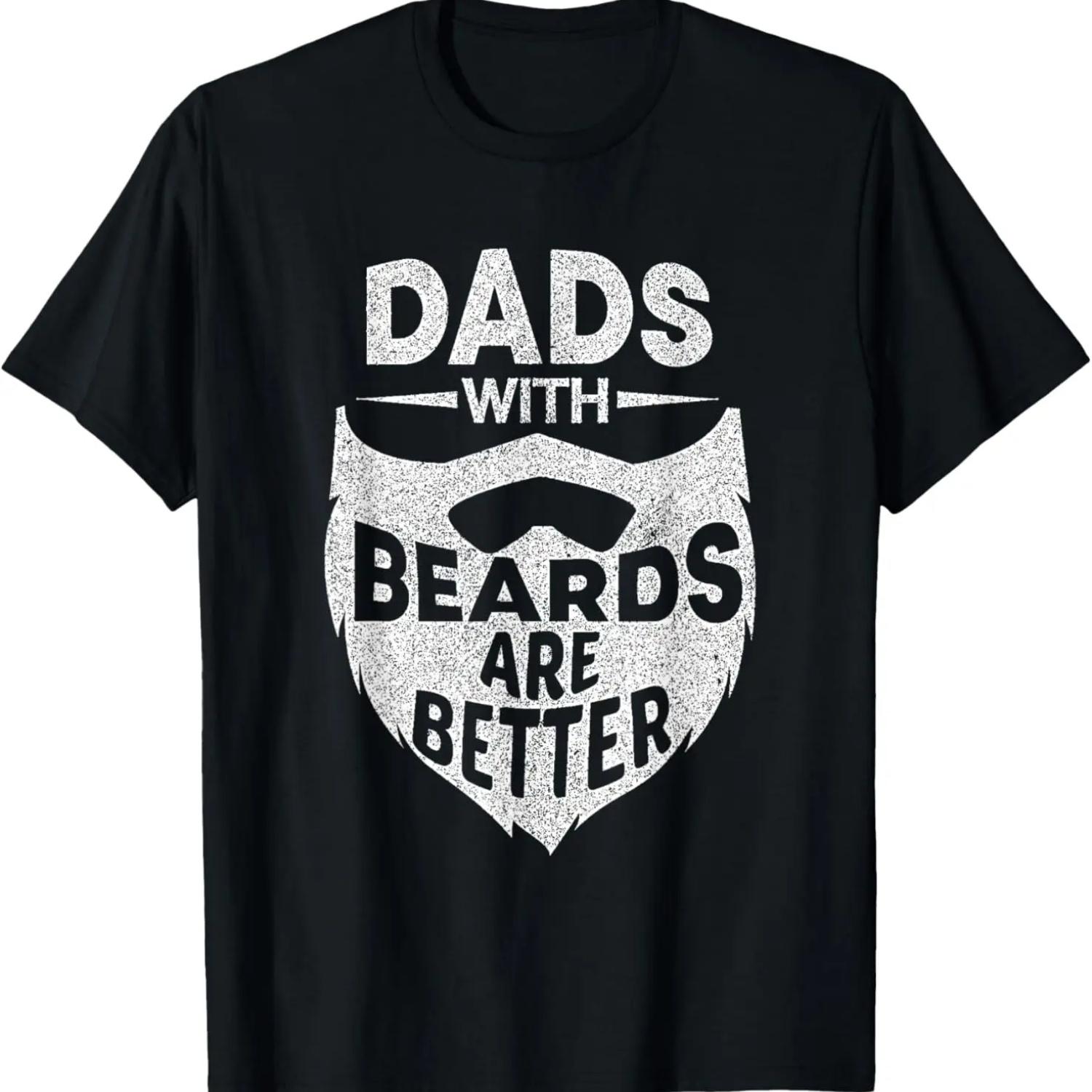 

Dads With Beards Are Better Funny Beard Dad Father s Day T-Shirt XXXXXL чорний