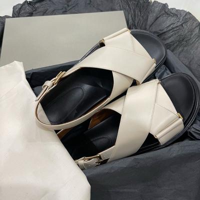 Sheepskin Version~ Classic Women's Retro Cross-strap Leather Open-toed Roman Sandals Women's Summer Platform with Socks Sandals