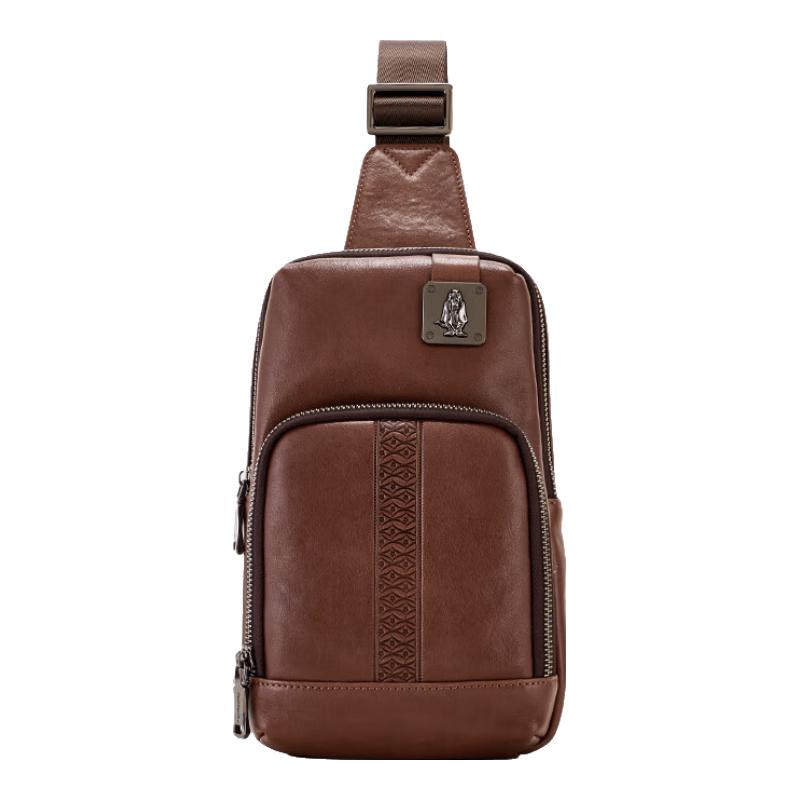 Мужская винтажная кожаная сумка-слинг Hush Puppies