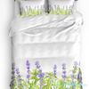 Purple Flower Lavender White Duvet Cover With Pillow Case Custom 3pcs Bedding Set Quilt Cover Double Bed Home Textile