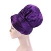 Double Layer Satin Bonnet Hair Wraps Long Band Custom Designer Bonnets Adjustable Elastic Bonnet