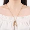 Pendant Necklace Swing-Open Stainless Design Pendant Necklace Steel Angel Wings Pet Hair Keepsakes