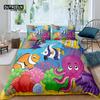 Home Living Luxury 3D Marine Life Print Bedding Set Duvet Cover Pillowcase Kids Bedding Set Queen And King Eu/Us/Au/Uk Size