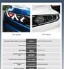 15-22 Honda XRV LED Daytime Running Lights Dual-Lens Headlight Assembly