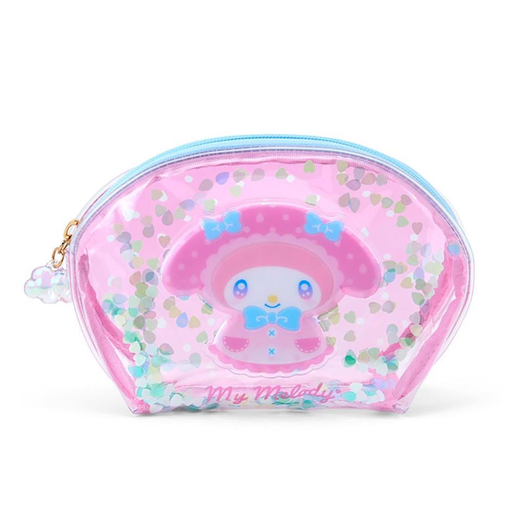 Sanrio My Melody Clear Pouch Sweet Rain Collection Sparkly Sequins 175463