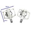 Pedali MTB leggeri senza clip KCNC KPED09 SK2120, argento, KPED09-CR-S,