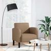 Armchair with Armrests Cappuccino Brown 54 Cm Faux Leather