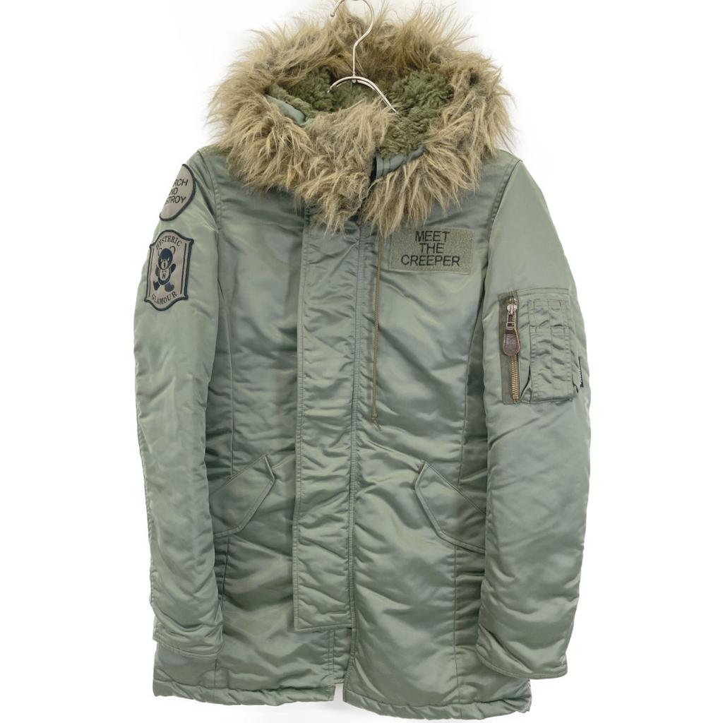 HYSTERIC GLAMOUR Khaki PrimaLoft N-3B Type Jacket Jacket FREE khakiUsed