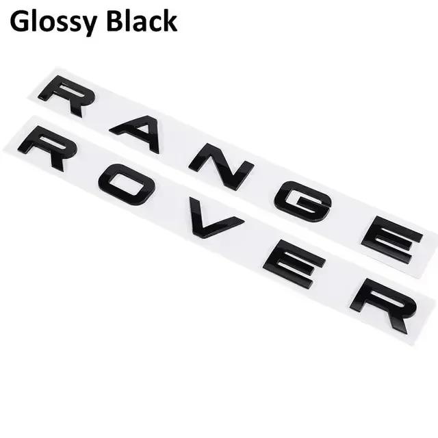 Car Front Rear Logo Emblem Stickers Steering Wheel Sticker For Land Rover Discovery 2 3 4 Range Rover Freelander SVR Velar Evoqu NG5