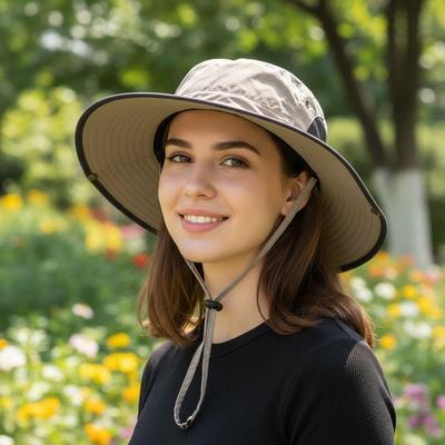 Fashionable Foldable Fishing Hat Breathable Mesh Windproof Summer Sun Hat UV Protection Wide Brim Panama Cap Hiking