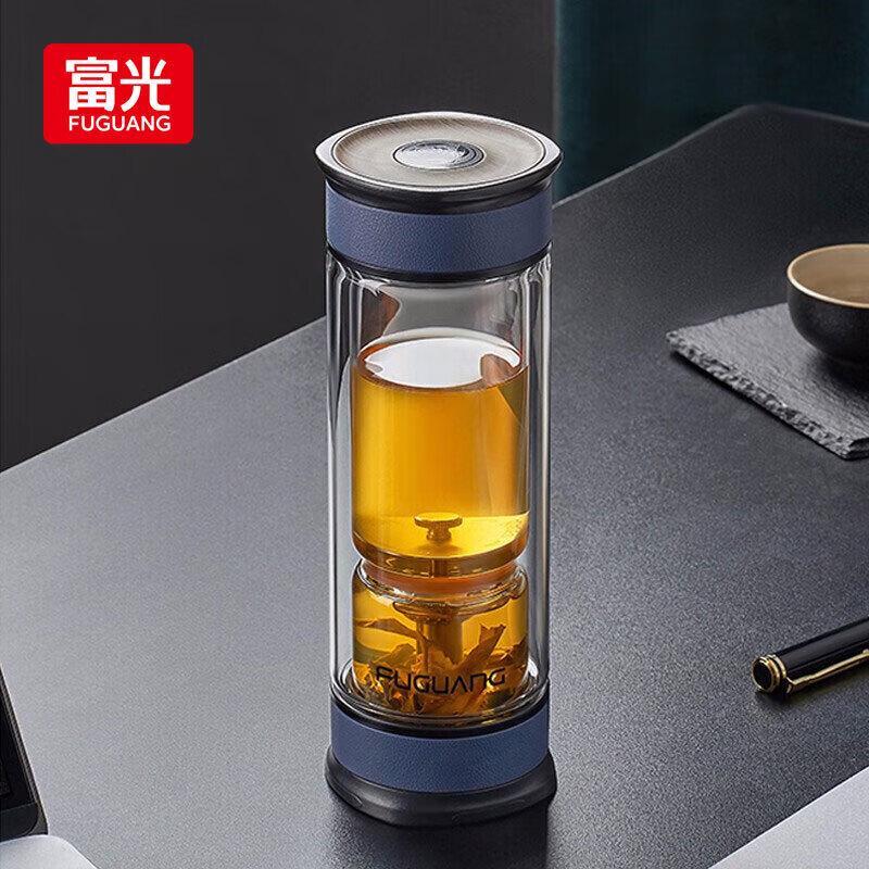FUGUANG Double-Layer Tea Separation Glass Bottle