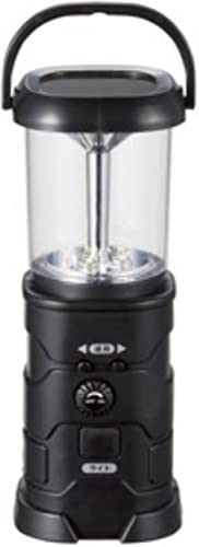 

Marutatsu LED Lantern with Radio, 3 Power Sources (Solar, USB, Hand-Crank Dynamo), Multi-Purpose Emergency Light