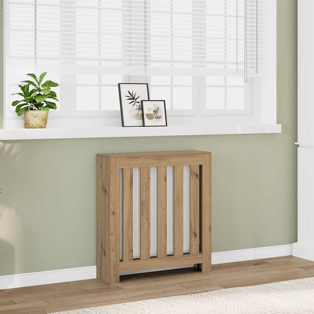 Radiator Cover Artisan Oak 78 x 20 x 82 cm Particleboard