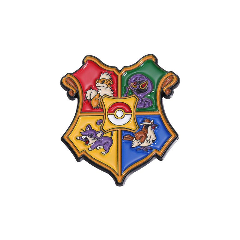 Unique And Stylish Anime Character Metal Badge Cute Fire Dragon Brooch Pin