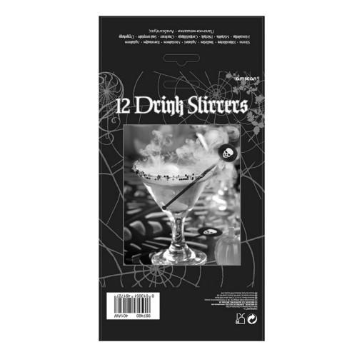 Amscan Skull Halloween Cocktail Stirrers (Pack of 12)