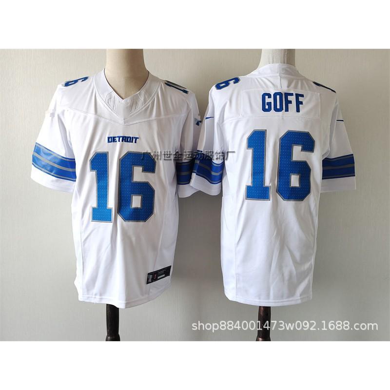 Mens American Football Jersey With Embroidered Number 14 Lion Team Design Cotton Blend Unisex Sportswear Training Game