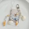 Elegant Shells Pearls Pendant Strap Chic Marine Inspired Keychain Pendant Phone Strap Charm for Purses and Handbags