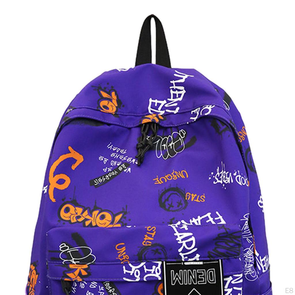Graffiti Backpack Bookbag Knapsack Schoolbag for Boys Girls Women Men College