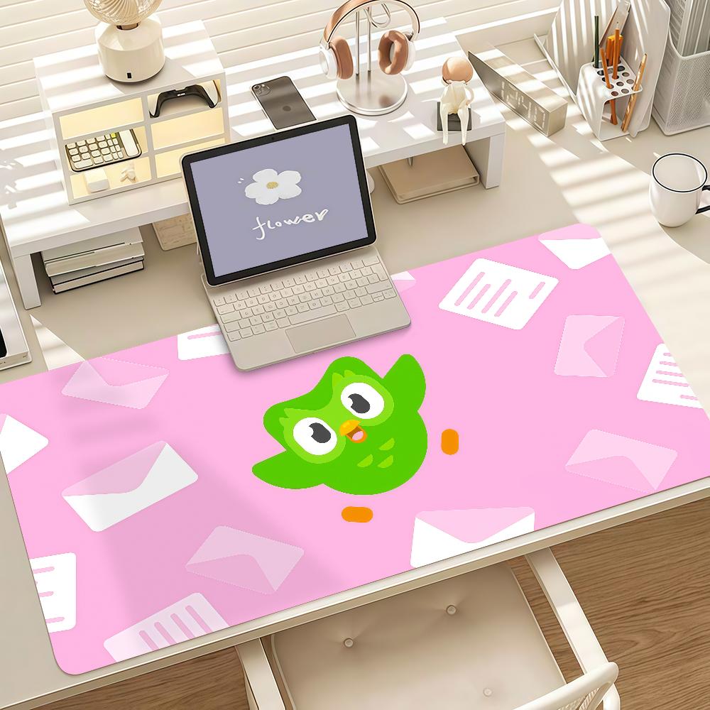 Educational Cartoon Dduolingo Mouse Pad Anti Slip Rubber Edge Locked Thickened Laptop Gaming Desk Mat