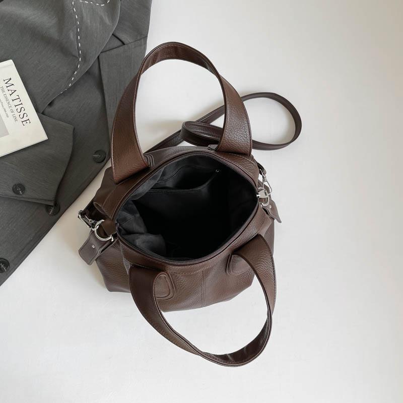Simple Women's Handbag, Solid Color, Large Capacity Women's Shoulder Bag, Multi Compartment Storage, Suitable for Women's Holiday Gifts