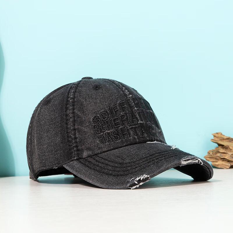Вымытая джинсовая бейсболка Xuelunduo с вышивкой букв, потертая