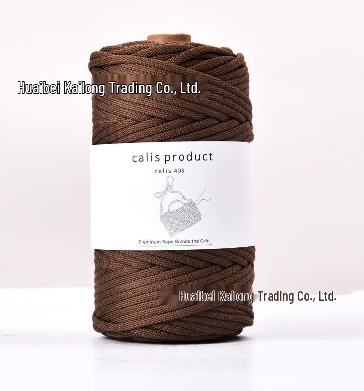4mm Cotton-Polyester Crochet Cord for DIY Hand-Knitted Bags and Weaving