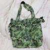 Fashion Retro Floral Print Bag Large-Capacity Corduroy Shoulder Bag Casual Small Fresh Canvas Crossbody Bag