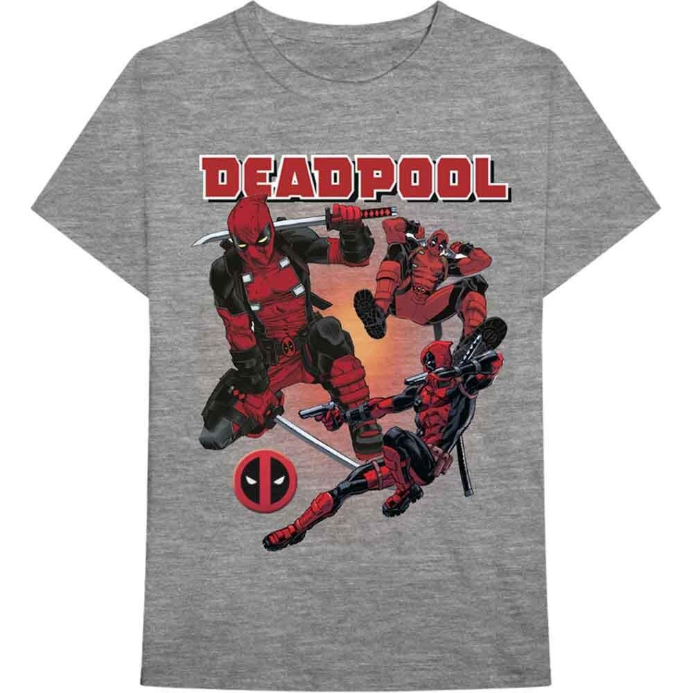 

Marvel Comics Deadpool Collage 1 T-Shirt Grey New Unisex T-Shirt L