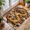 Multiple sizes Golden dragon with clouds Carpet for Living Room Bedroom Sofa Home Decor Rus Non-slip Floor Mat Luxury Gift