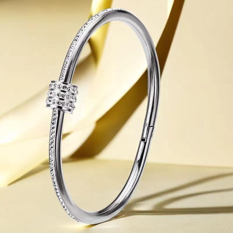 Bracelet Girls Niche Titanium Steel Jewelry Premium Sense Ins Wind Nail Opening Jewelry