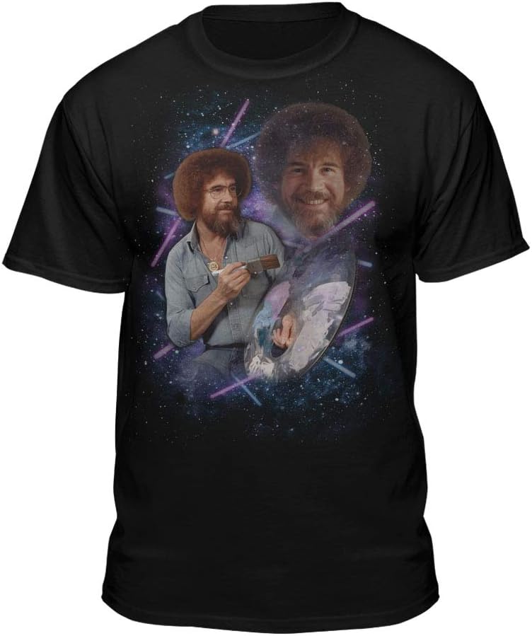 Bob Ross Galaxy Painting Art T-shirt