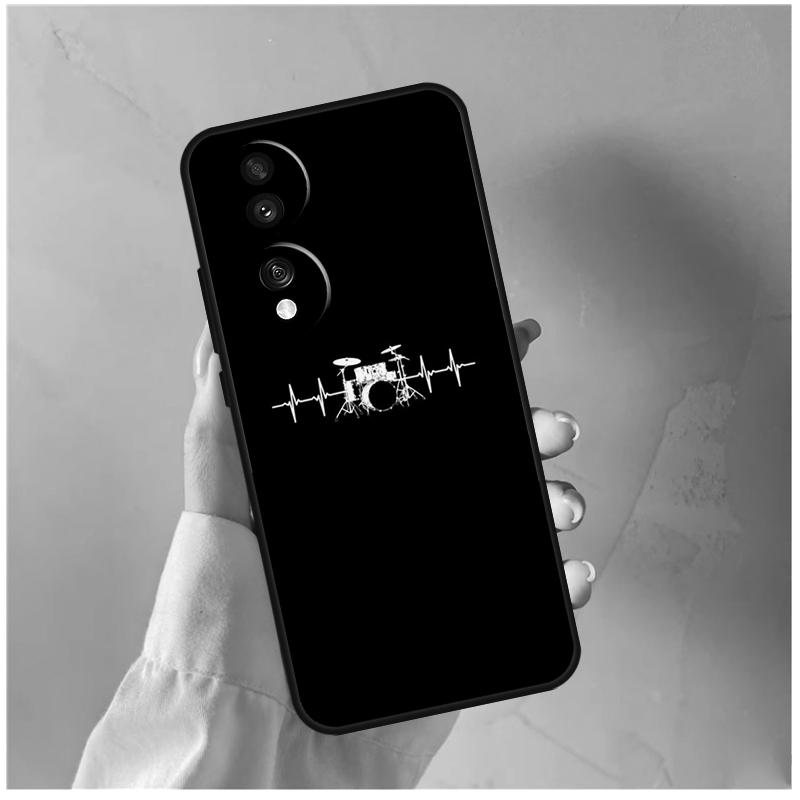 Musical Instrument Drum For Honor Magic 5 6 7 8 Pro Case For Honor 200 400 Lite 50 70 90 X8c X8b X9a X9b X9c X9d Win