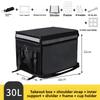 Schwarze Wasserdichte Lebensmittel-Liefer-Isolierbox Kleine Mittlere Große 30 45 62L Größen Lokale Lieferung Kühltasche Picknick BBQ Zubehör